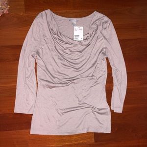 Light purple quarter sleeve HM shirt